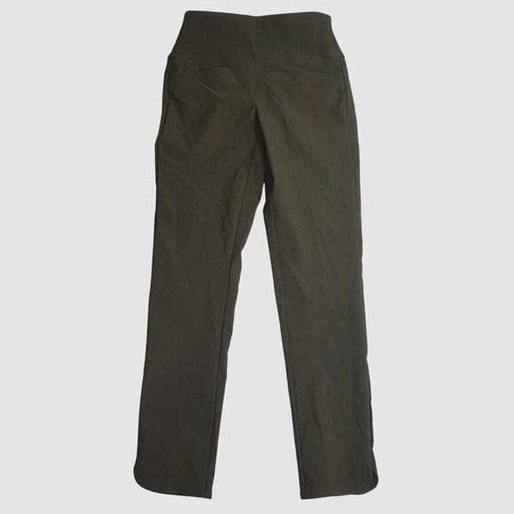 Lady Hagen Pants - Lady Hagen XS Pull-On Ankle Pant Tummy Control Olive Green Women's Golf Pants